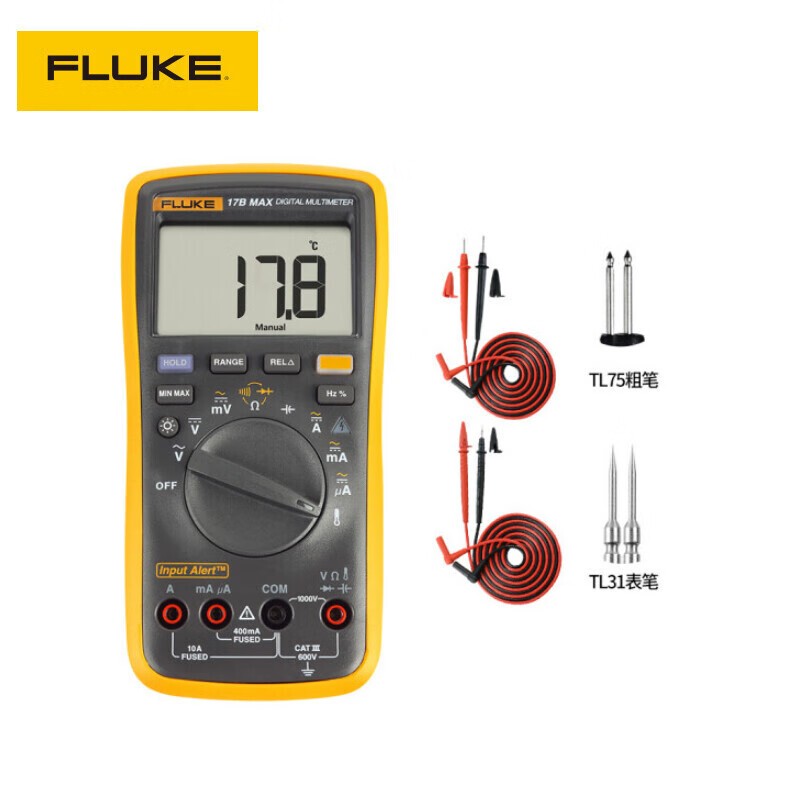 万用表 福禄克/FLUKE F17B MAX KIT 数字万用表 【显示位数】