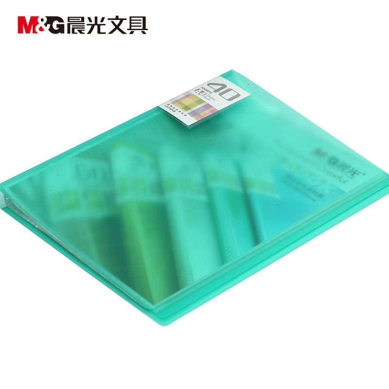 晨光炫彩系列彩色透明A4资料册60\40\30\20页活页文件夹 办公文件册 40页透明彩色AWT90938 3个装