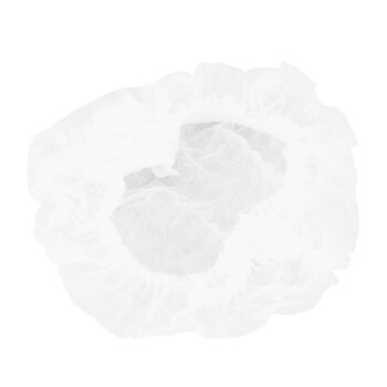 帮手仕 一次性头套帽子 无纺布条形帽防尘防污头罩车间网帽防油烟室内厨房白色100只/包T2100