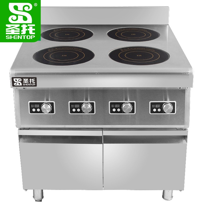 电磁炉 圣托/shentop DCD01 落地式 旋钮式 分体面板 4个 黑色