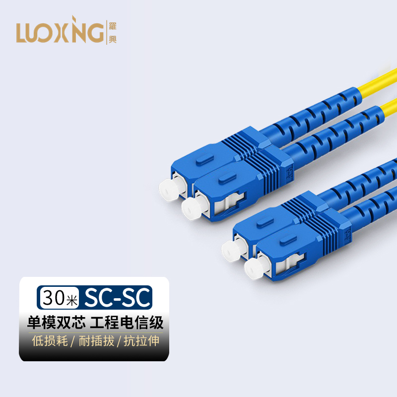 线缆 罗兴 LX-SS30SM 光缆 30米 非屏蔽 常规pvc