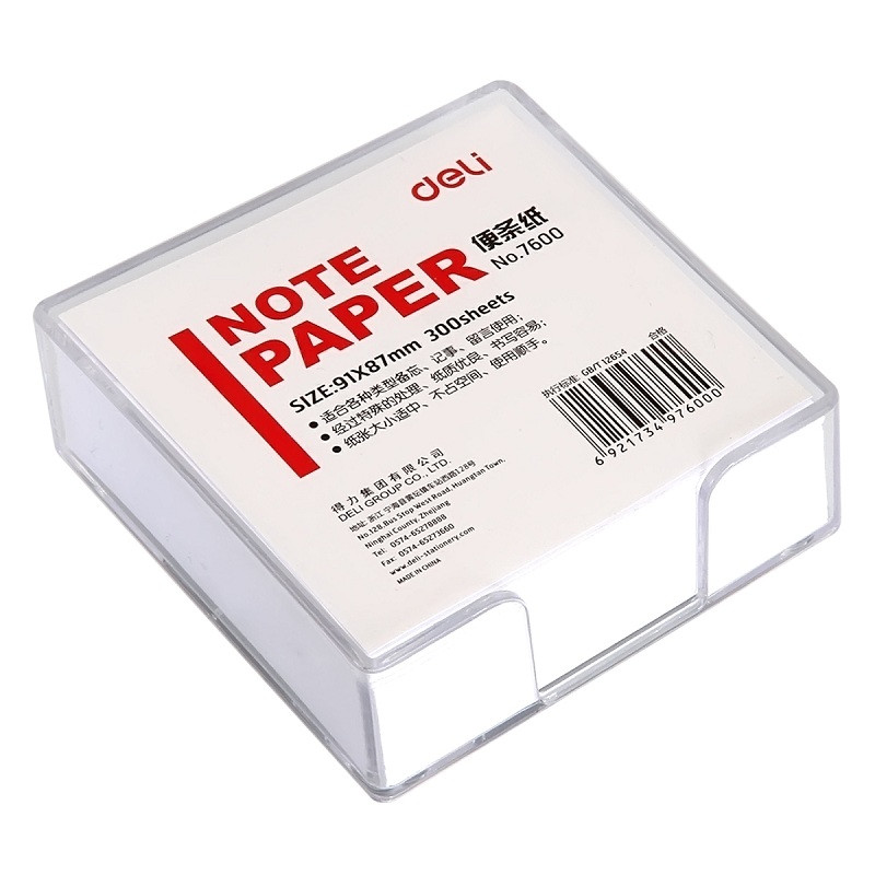 [得力] 本册/便签 7600 91*87mm 普通纸 其他 300张/盒 1盒