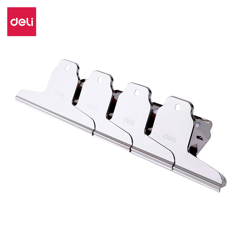 [得力] 夹子 9531 金属 145mm 银色 4只/包 1包