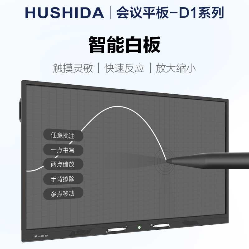 电子白板 互视达/HUSHIDA HYCM-55 交互式 壁挂式 单面 55