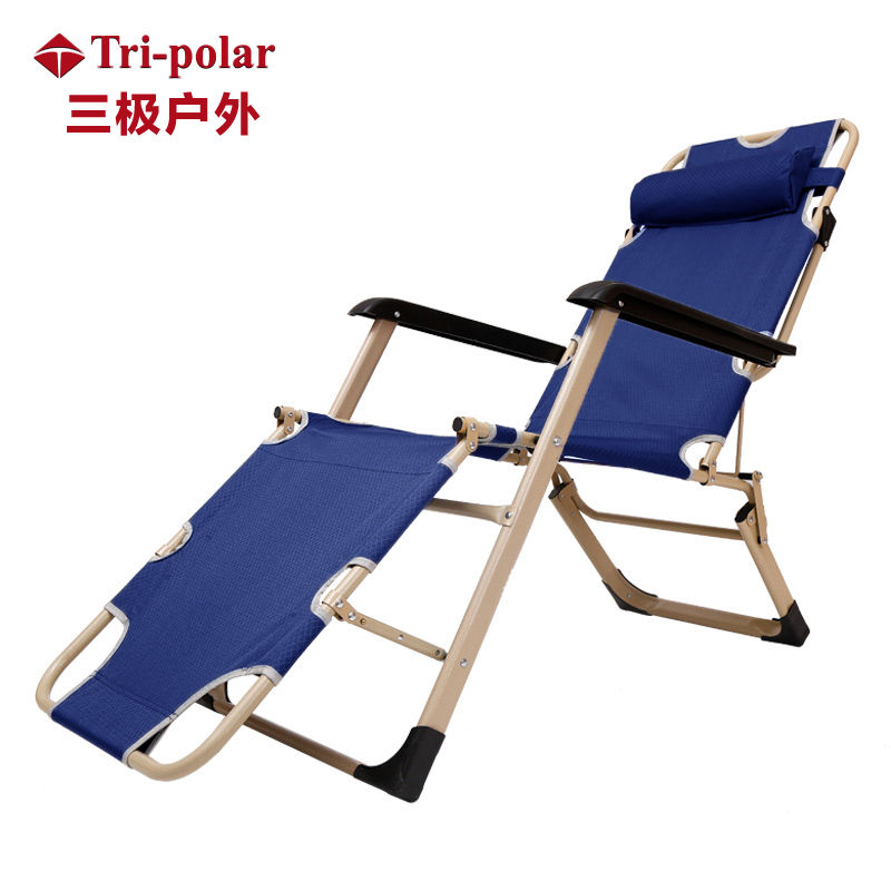三极户外（Tri-polar） TP1006 折叠躺椅午休床 178*66*32cm 藏青色