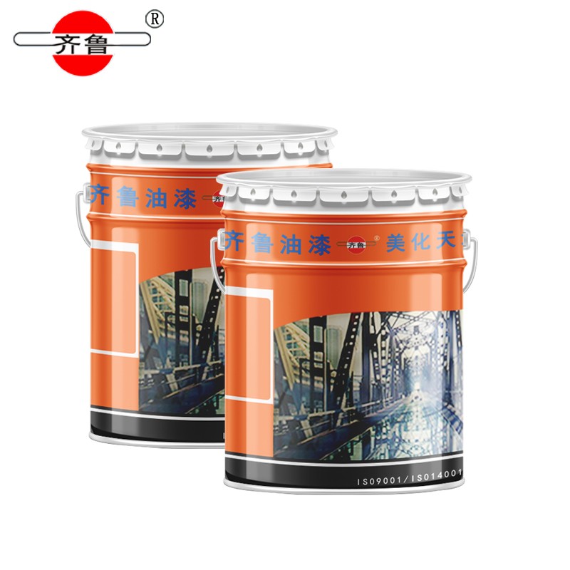 油漆 齐鲁/QILU  油性喷漆 亮光 大红色 15L