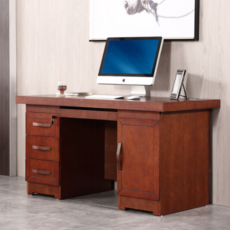 办公电脑桌 中伟/ZHONGWEI  胡桃色