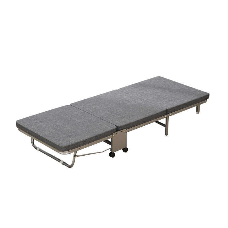 三极户外 TP1084 办公室午休折叠床单人三折床 180*26*70CM 海绵款 灰色