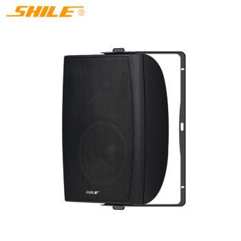 狮乐（SHILE）会议音箱 壁挂式教学 会议 背景音乐音响 BX-105黑色6.5英寸专业音箱一只
