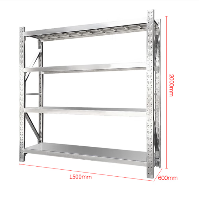 货架 中伟/ZHONGWEI MHJ-05 四层 不锈钢 不锈钢色
