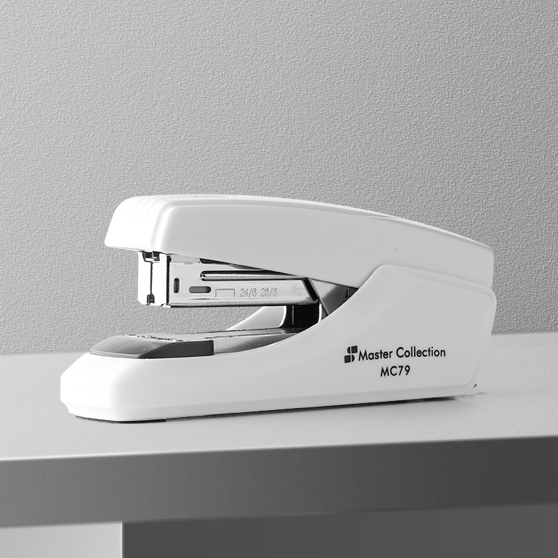 三木 MC79 名匠系列 25页省力型平钉订书机 平钉包角 白色