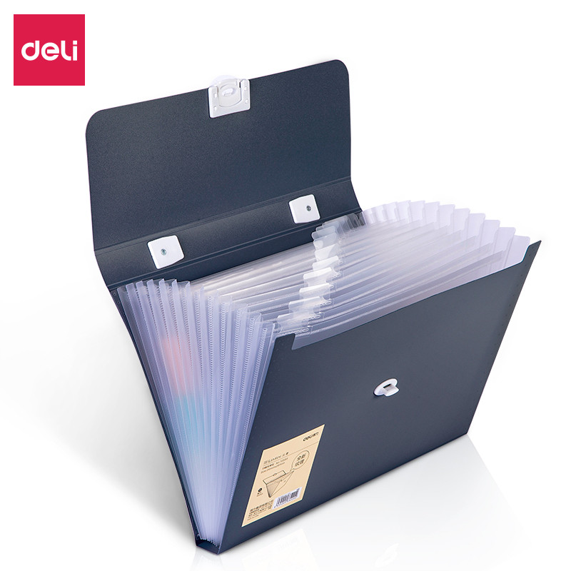 [得力] 公文包 72593  PP 330*35*250mm 黑 1个