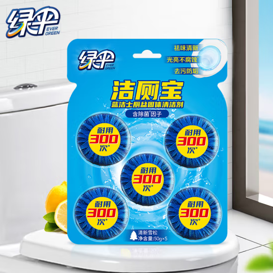 洁厕剂 绿伞 1233475 花香型 1个 除垢