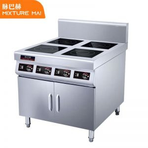 电磁炉 脉巴赫 MBH-GS4-35DW 落地式 旋钮式 整版触控 4个 不锈钢色