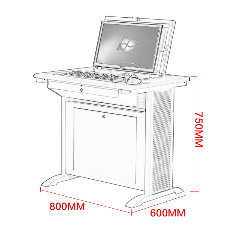 办公电脑桌 中伟/ZHONGWEI  白色