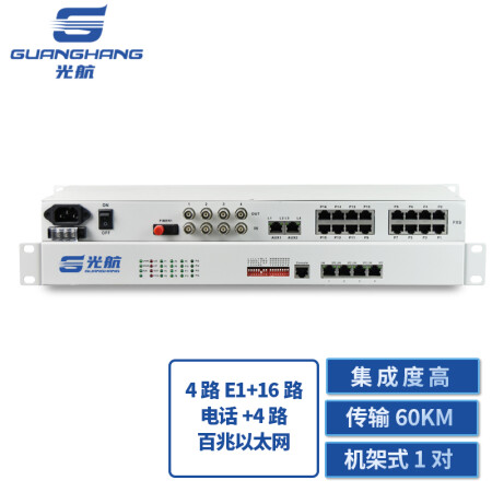 光端机 光航 GH-16P4EV-4E1 电话光端机