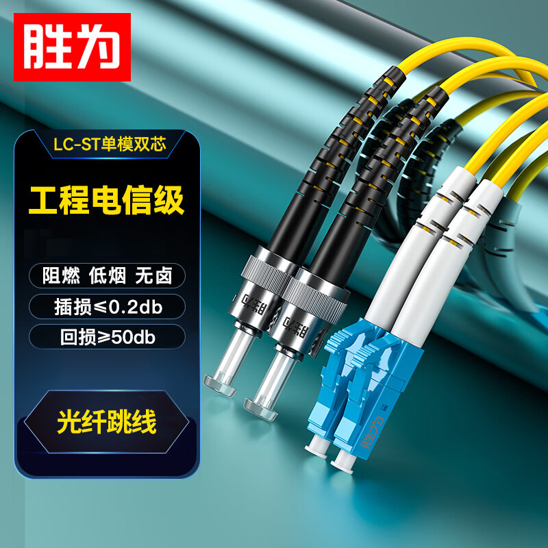 线缆 胜为/shengwei FSC-109 光纤线 3米 非屏蔽 低烟无卤