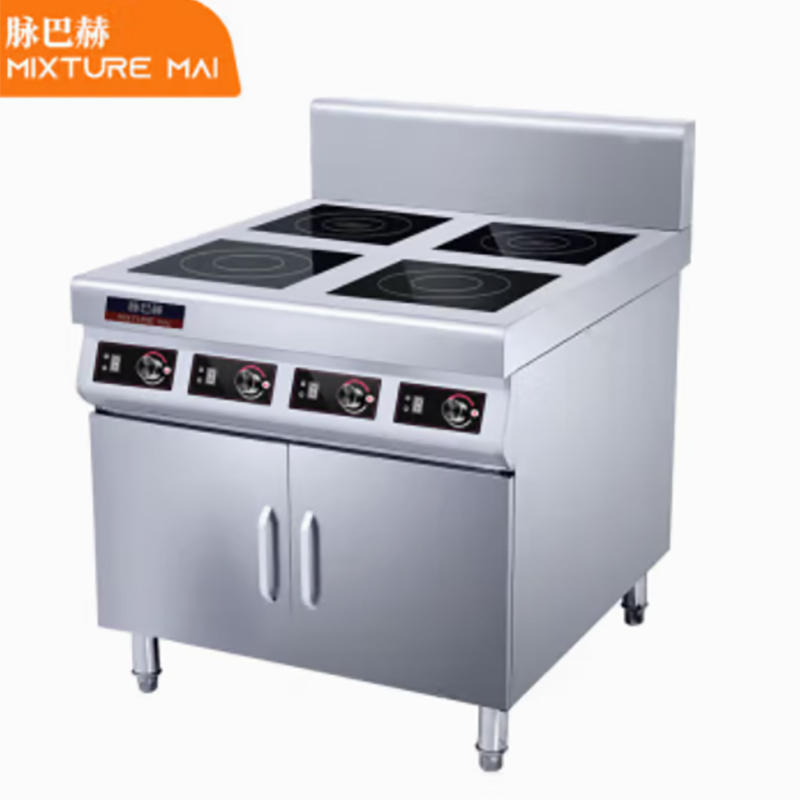 电磁炉 脉巴赫 MBH-DCSTBZLG4-3.5DW 落地式 滑控触摸式 一体面板 4个 灰色