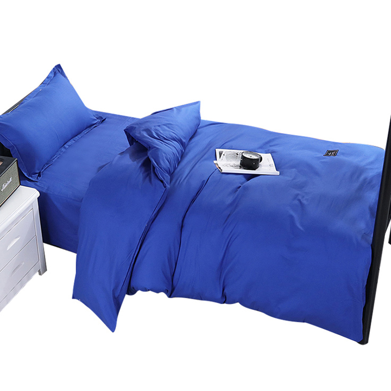 三极户外 TP2821 单人床蓝色棉花六件套（床单+被罩+枕套+棉花被芯+棉花褥子芯+枕芯）