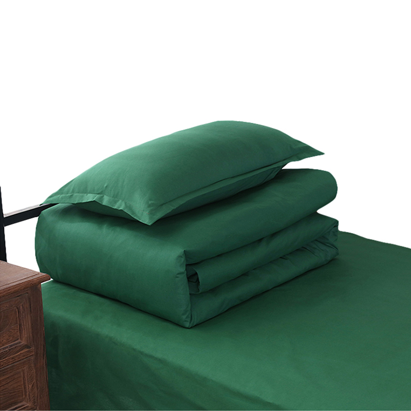 三极户外 TP2823 单人床垫六件套上下铺床品 绿色全棉21纱织六件套（床单+被罩+枕套+棉花被芯+棉花褥子芯+枕芯）