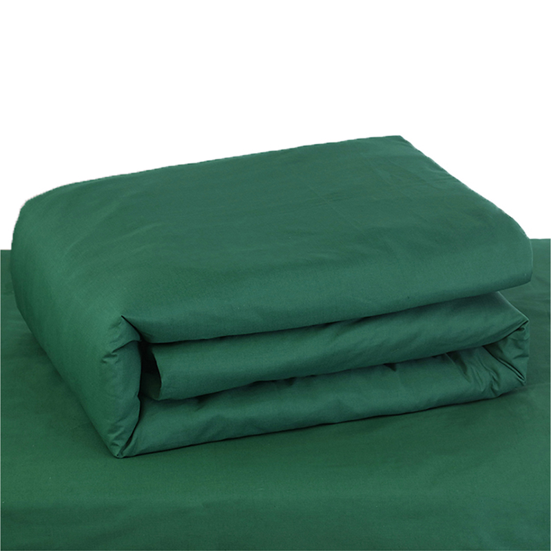 三极户外 TP2823 单人床垫三件套上下铺床品 绿色全棉40纱织三件套