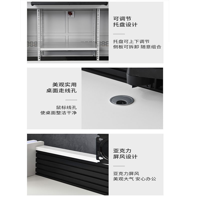 办公电脑桌 中伟/ZHONGWEI  白色