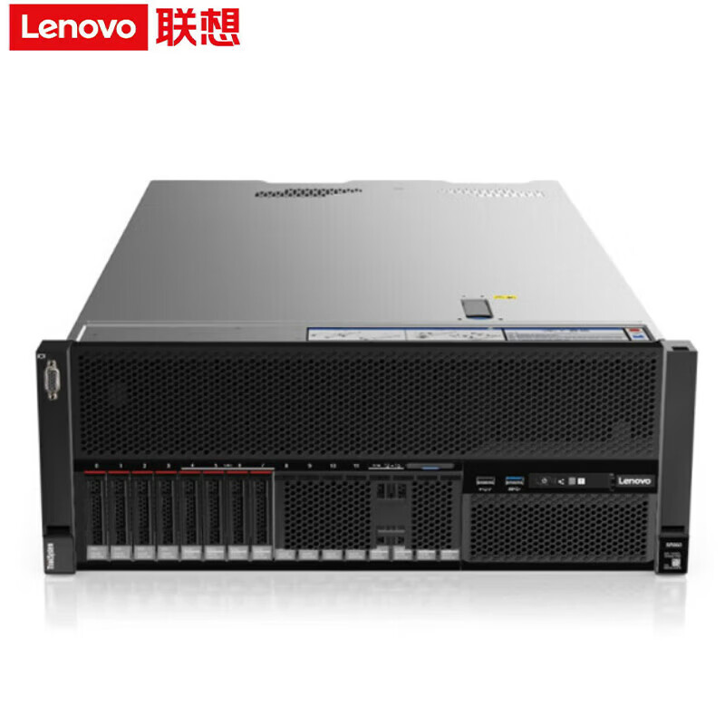 服务器/工作站 联想/LENOVO SR868 机架式服务器 4U INTEL 至强金牌 2.4GHZ 18核 DDR4 512GB 2.4TB Windows