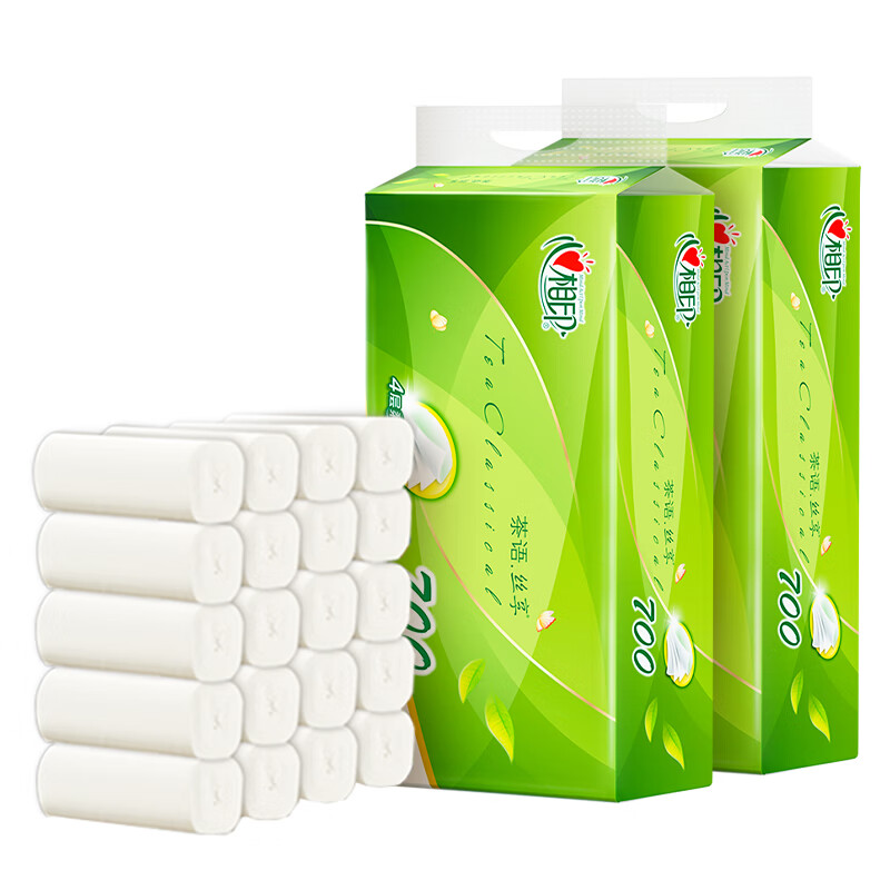 纸巾/湿巾 心相印/XINXIANGYIN  131-200抽 4层 70g及以下 4包