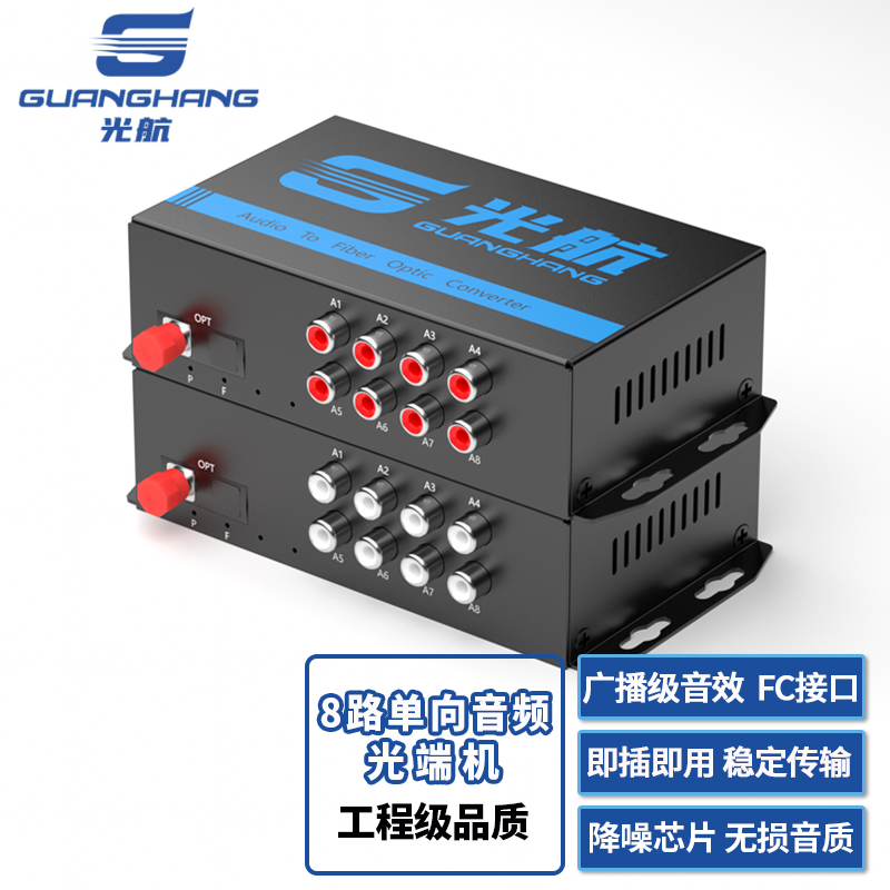 光端机 光航 GH-8A1S 音视频光端机