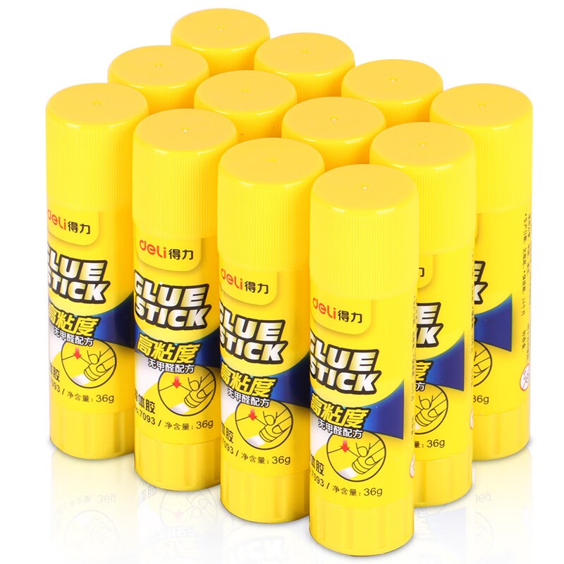 胶棒/固体胶/胶水 得力/deli 7090 胶棒 12个
