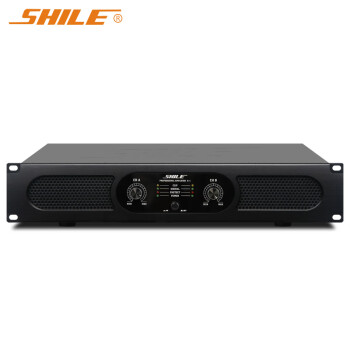 狮乐（SHILE）纯后级功放 会议功放舞台KTV 卡拉OK功放 150W大功率放大器 H-1