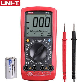 优利德（UNI-T）数字万用表多功能防烧防误测数显手动量程电表LCD大屏幕 UT58D（电感测量）现货