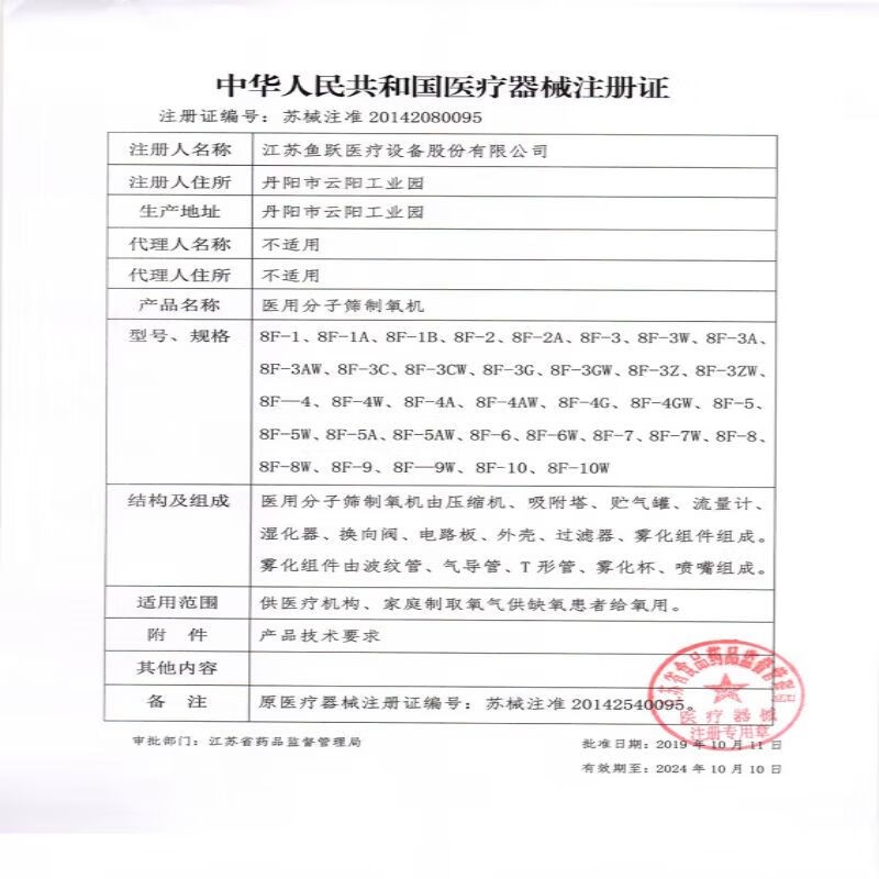 医用制氧机 鱼跃/YUWELL 8F-3ZW 90 5