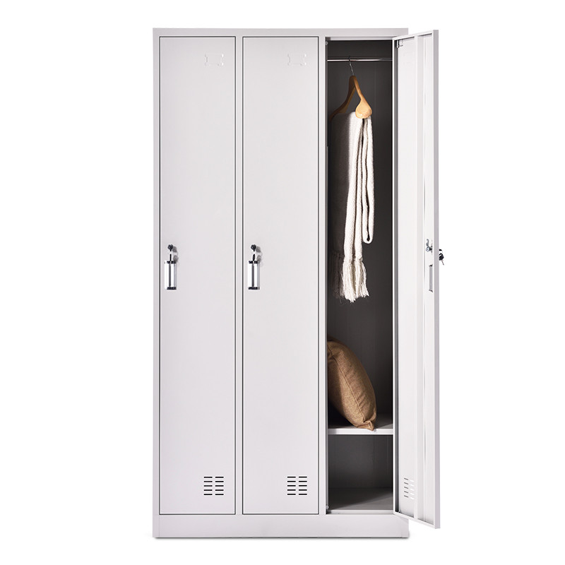 简易衣柜 中伟/ZHONGWEI GYG-03 三门 灰白色