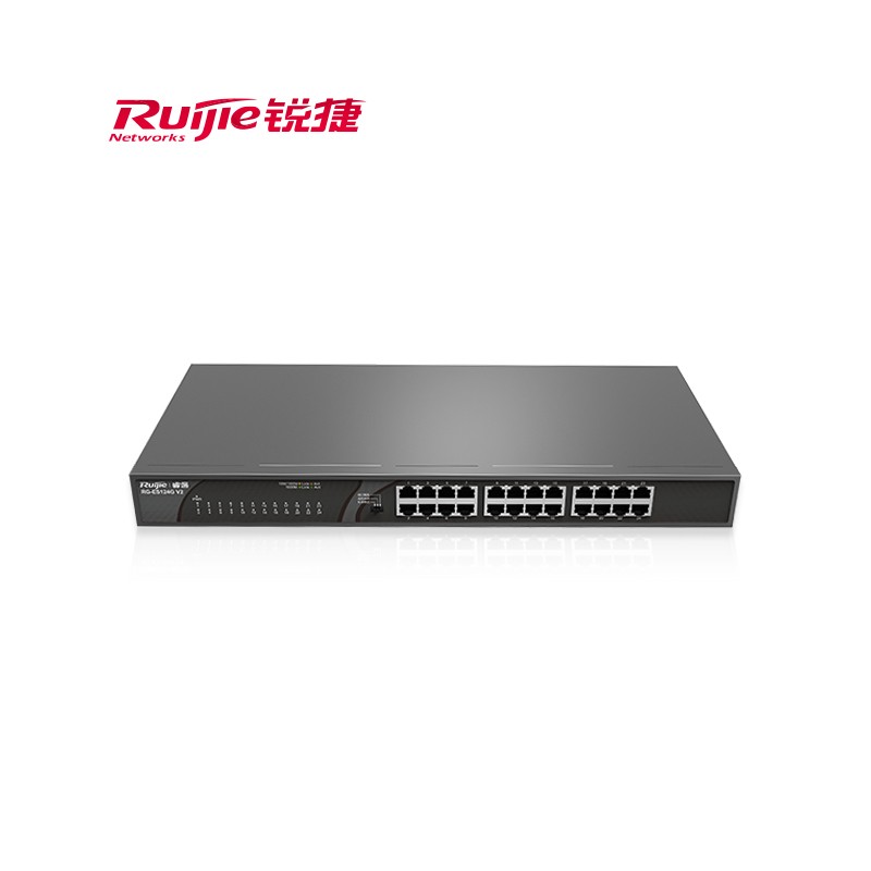 交换设备 锐捷/Ruijie RG-ES124G V2 光口 光纤口 24