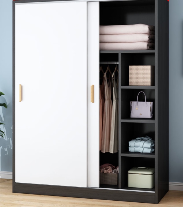 简易衣柜 中伟/ZHONGWEI 5619491 双门 灰白色