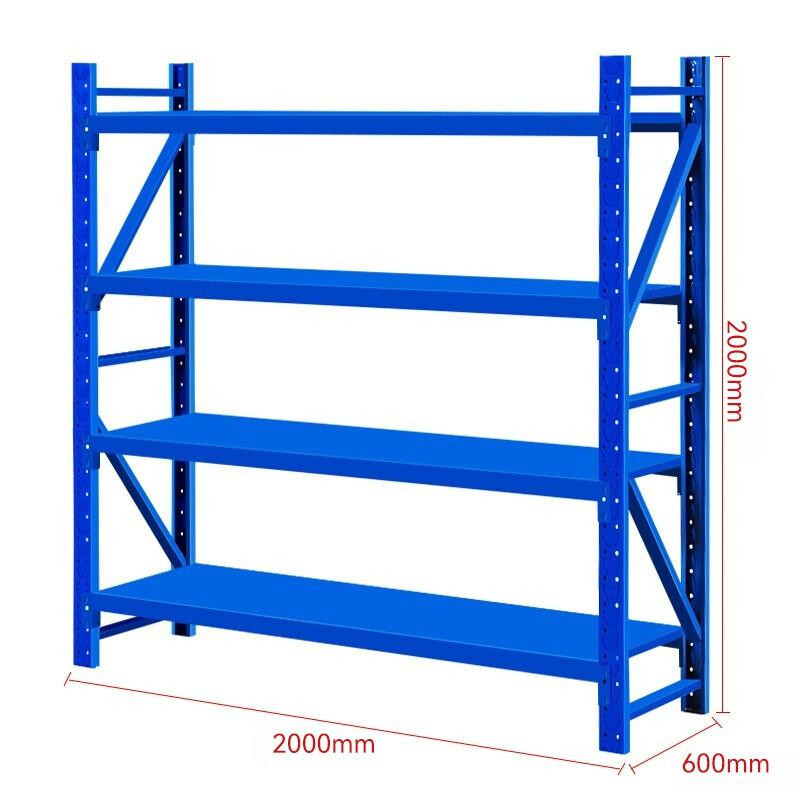 货架 中伟/ZHONGWEI 100013515777 四层 金属 蓝色