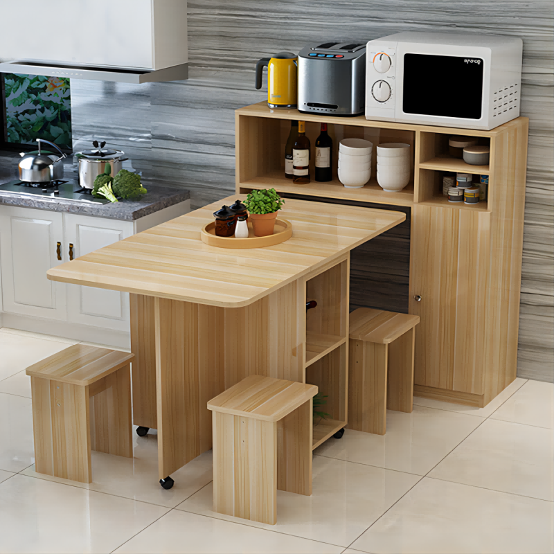 餐桌 中伟/ZHONGWEI  方形 人造板 5人以下 4把 简约