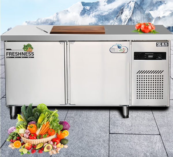 电冰箱 圣托/shentop DHC05 双门 365L 2级 电子控温 银色 直冷