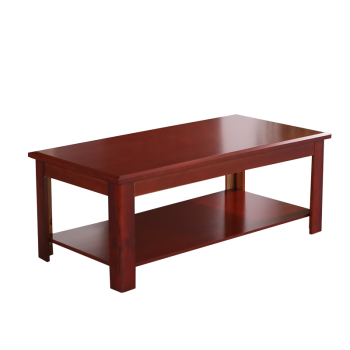 茶几 中伟/ZHONGWEI 人造板 长方形 胡桃色