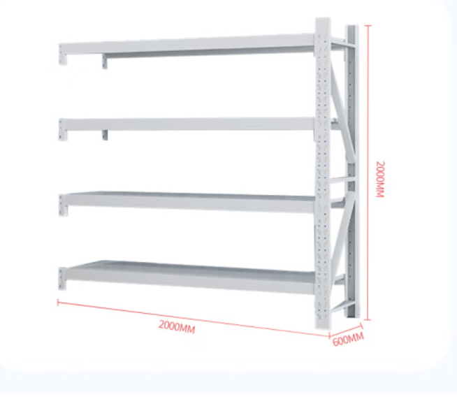 货架 中伟/ZHONGWEI 100047772831 四层 冷轧钢 白色