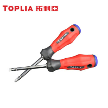 拓利亚 TOPLIA SD091001 C系列双头螺丝批 一字十字螺丝刀起子改锥 多功能批头带强磁