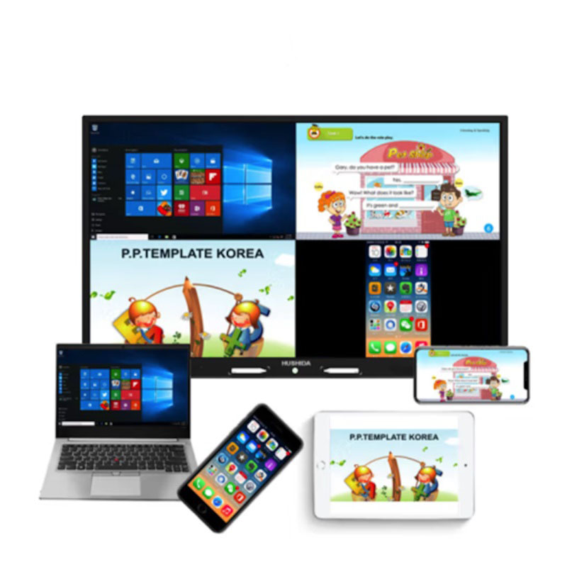 电子白板 互视达/HUSHIDA HYCM-98 红外式 壁挂式 单面 98英寸