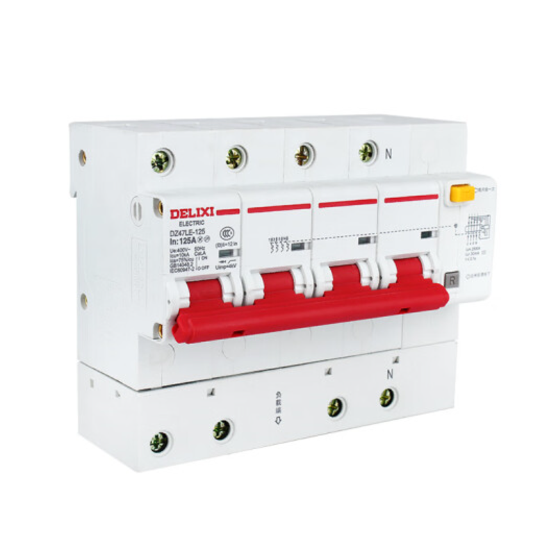 断路器 德力西电气/DELIXIELECTRIC DZ47LE-4P+N125A 4P 漏电