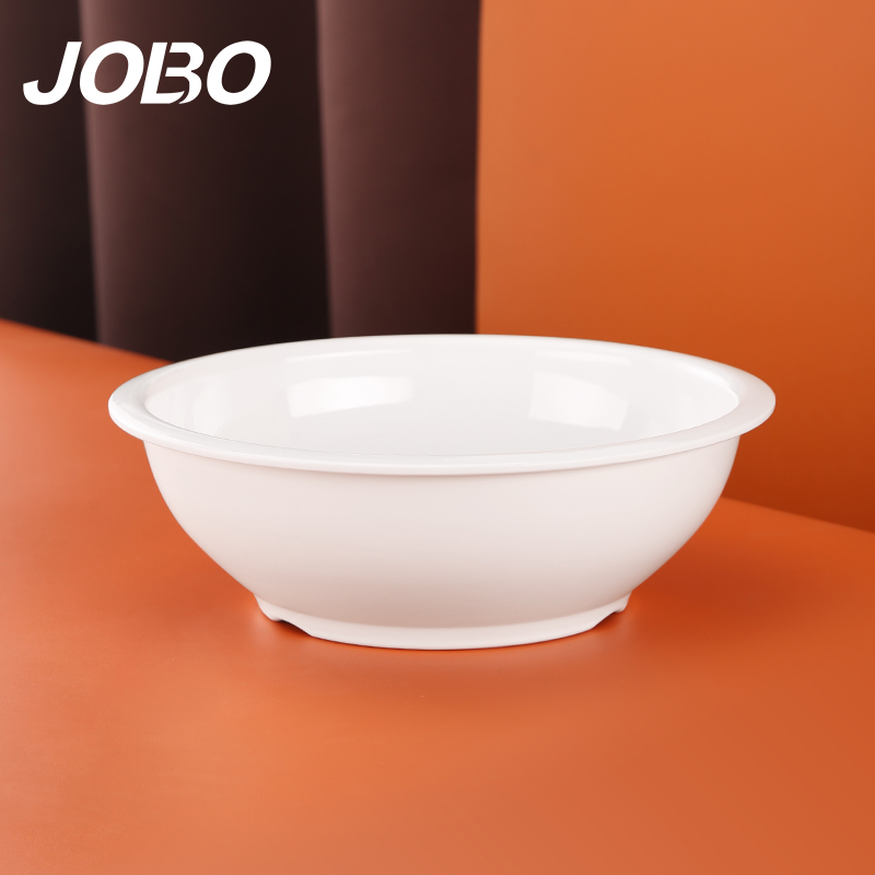 巨博(JOBO) 特厚密胺大汤碗面碗汤盆中号10英寸24.8cm 密胺餐具商用仿瓷碗