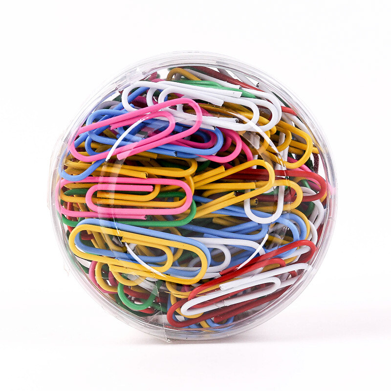 别针/回形针/大头针 晨光/M&G ABS91698 回形针 回形 多色 1盒 160枚/盒