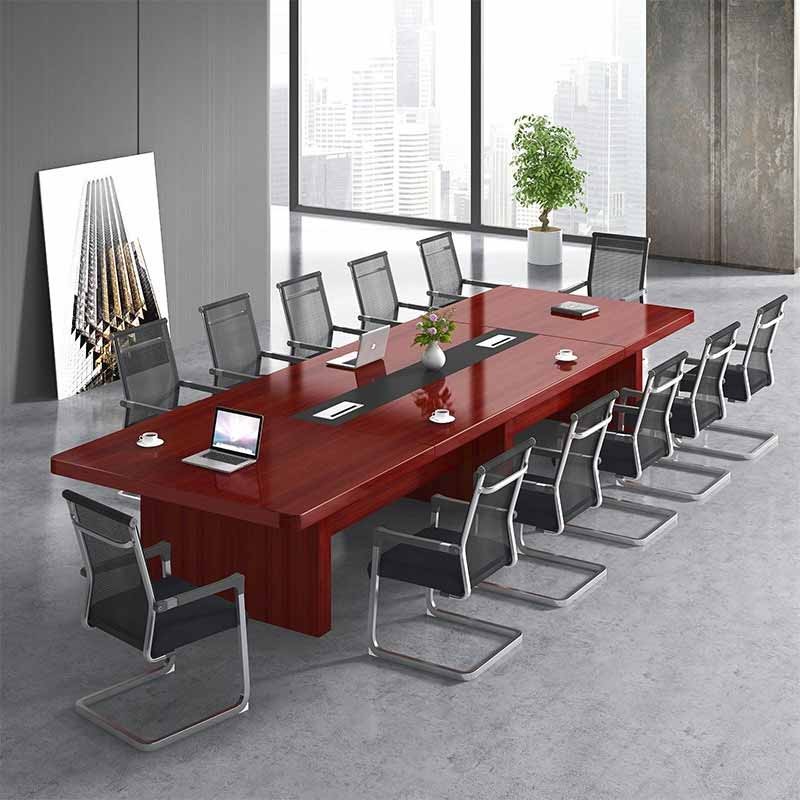 办公桌 中伟/ZHONGWEI 人造板 红色 14