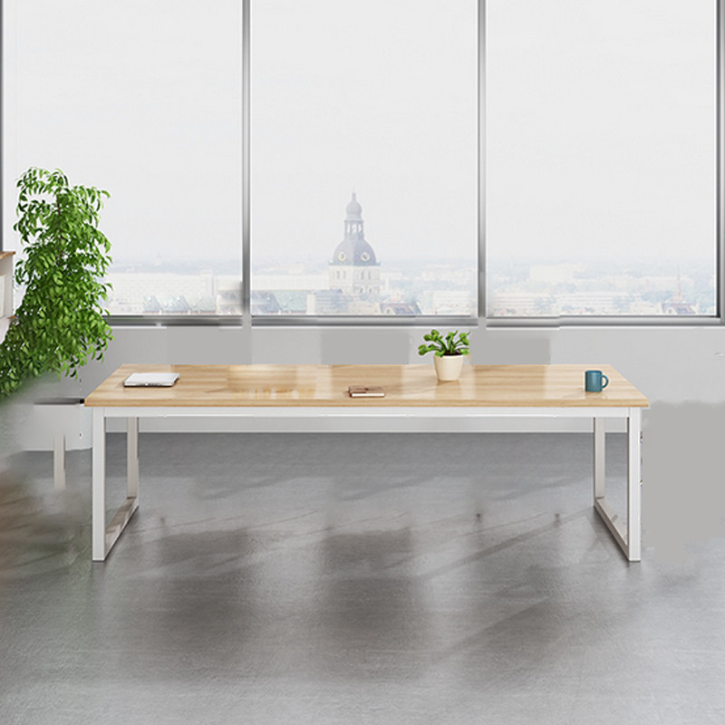 办公桌 中伟/ZHONGWEI  钢木复合 新橡色 6人