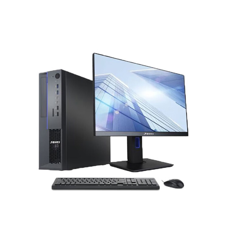 台式计算机 清华同方/THTF TZ830-V3+TF238WLEDGL2 兆芯 ZX-EKX-U6780A 总内存8GB 内存1条 机械 固态256GB 独立显卡 2G 23.8英寸 统信  1年