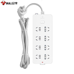 开关/插座/插头/接线板 公牛/BULL GN-217 总控开关 8孔